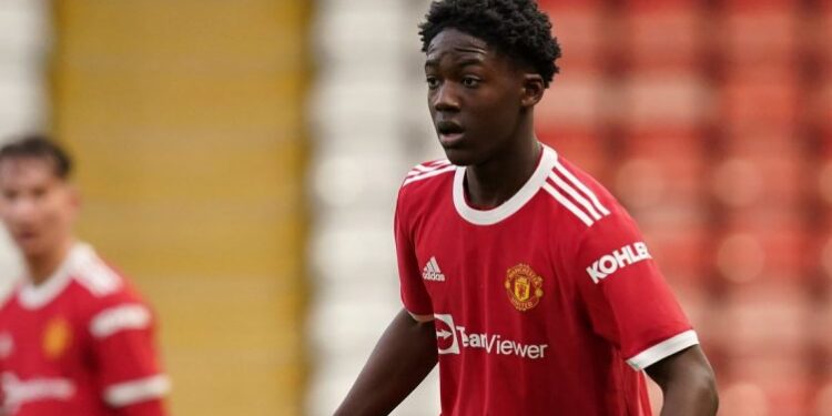 English-born Ghanaian prodigy Kobbie Mainoo trains with Man Utd senior team ahead of Europa game