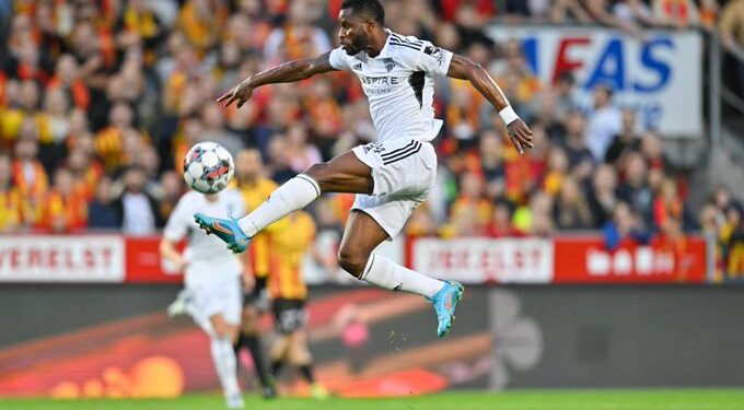 Ghana ace midfielder Mubarak Wakaso reacts to KAS Eupen’s defeat against KV Mechelen