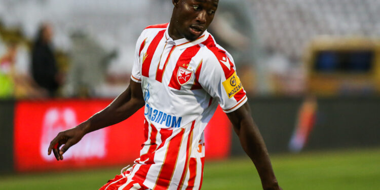 Good News: Osman Bukari fit again, travels with Red Star Belgrade for Europa League clash against Ferencvaros