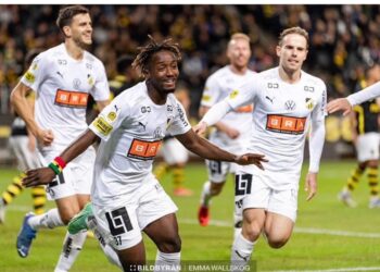 Youngster Ibrahim Sadiq reacts to BK Hacken’s win over AIK