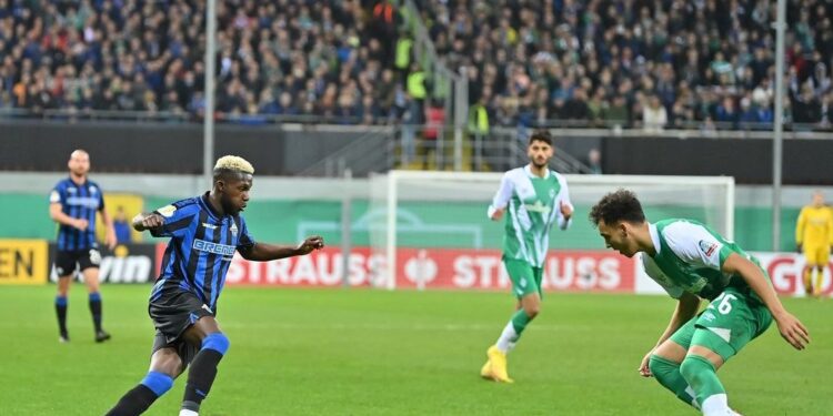 ‘What a Night’ – Richmond Tachie reacts after scoring winning penalty for SC Paderborn [Watch Video]