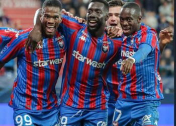 Ghanaian young forward Godson Kyeremeh provides assist in Caen’s win over Rodez in Ligue 2