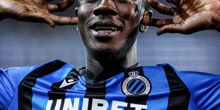 Ghanaian forward Kamal Sowah shines in Club Brugge big win over Oostende, bags 4th assist