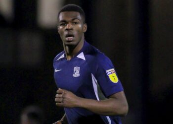 Ghanaian striker Emile Acquah scores for Maidenhead