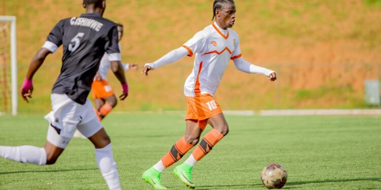 Ghanaian midfielder Vincent Adams scores against APR