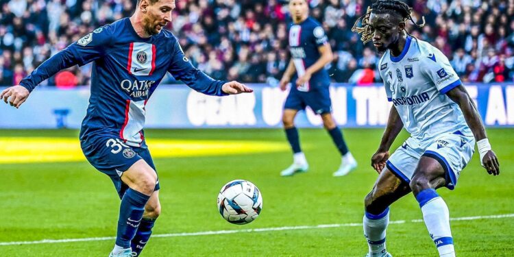 Ghana left-back Gideon Mensah reacts to Auxerre heavy defeat to PSG
