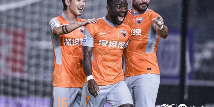 Frank Acheampong bags brace in Shenzhen win over Guangzhou