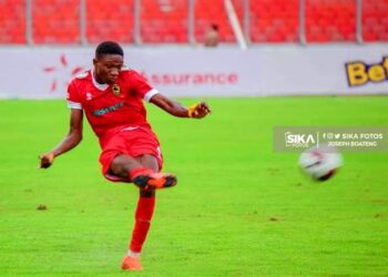 Video: Watch Augustine Agyapong’s brilliant freekick in Asante kotoko win over Samartex