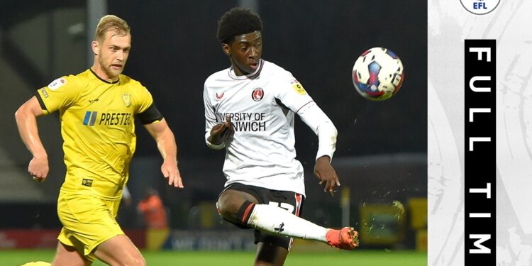 Ghanaian forward Jesurun Rak-Sakyi scores again in Charlton Athletic’s six-goal thriller
