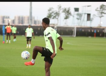 Ghana’s newbie Kamal Sowah trains ahead of Pre-World Cup friendly