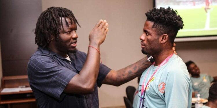 Ghana legend Sulley Muntari visits Black Stars ahead of Portugal game