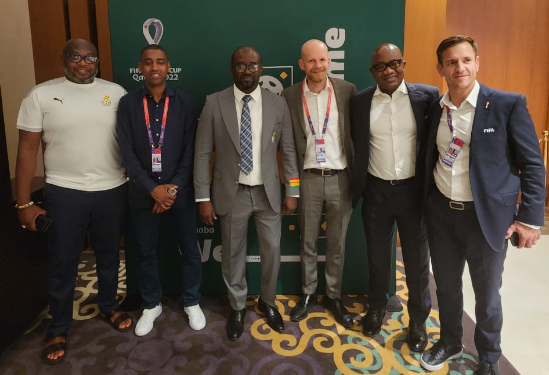 FIFA chiefs visit GFA leadership at Black Stars camp in Qatar