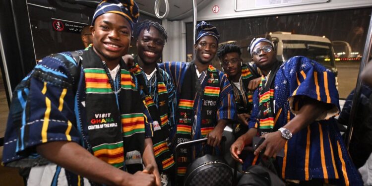 ‘Goosebumps’ as Black Stars players are mobbed by fans on arrival in Qatar [WATCH VIDEO]