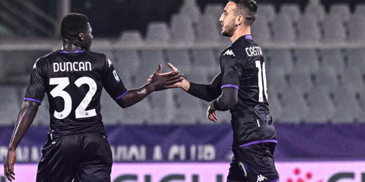 Ghana midfielder Alfred Duncan on target for Fiorentina in mid season friendly