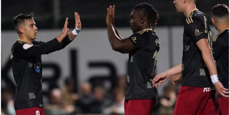 Ghana defender Joseph Aidoo scores for Celta Vigo in Copa del Rey