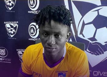 Medeama striker Patrick Akesse back to training