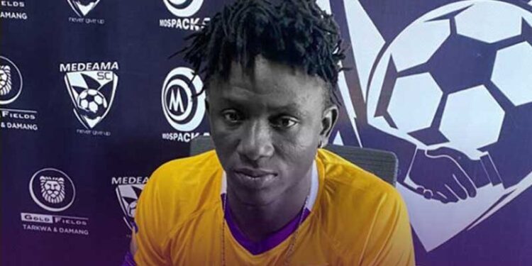 Medeama striker Patrick Akesse back to training