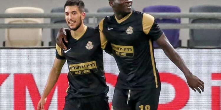 Former Skyy FC striker Ebenezer Mamatah scores as Ashdod beat Beer Sheva in Israel