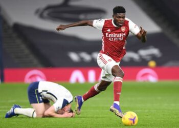 STUPENDOUS: Thomas Partey’s beauty against Tottenham voted best Arsenal goal in 2022