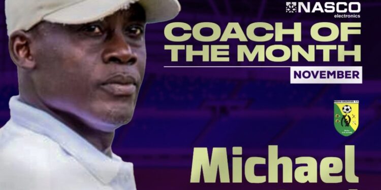 GPL: Michael Osei wins November NASCO Coach of the Month award