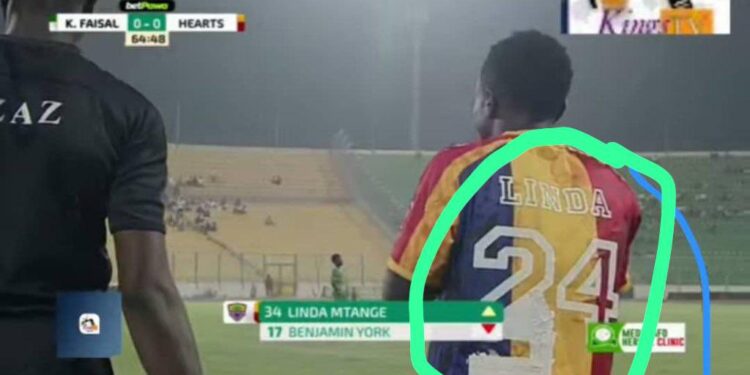 ‘UNPROFESSIONAL’ Ghana giant Hearts of Oak uses paint to rewrite player’s Jersey number
