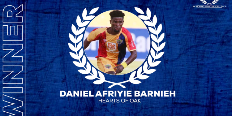 ‘PROMISING’ Hearts of Oak forward Daniel Afriyie Barnieh wins Domestic Player-Of-The-Year award