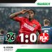 Ghanaian defender Derrick Kohn scores in Bundesliga 2 for Hannover against Kaiserslautern
