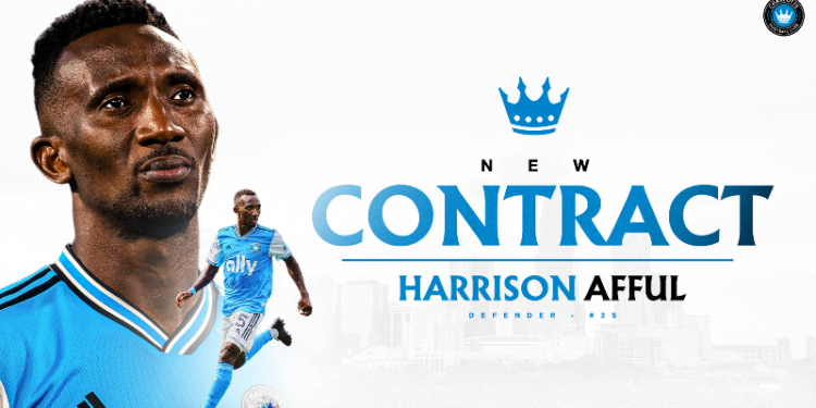 MLS side Charlotte FC hands contract extension to Harrison Afful