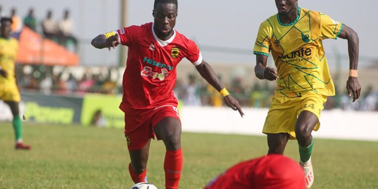 Ghana Premier League: Bibiani Gold Stars 1 – 1 Asante Kotoko – Porcupines drop points on the road