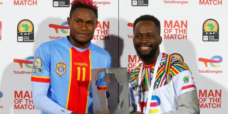 CHAN 2022: DR Congo winger Ikangalombo unhappy despite winning Man of the Match award