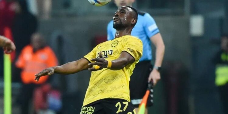 Ghanaian forward Patrick Twumasi scores for Maccabi Netanya