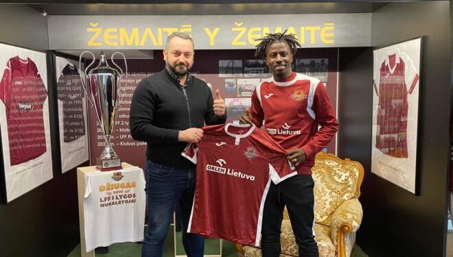Ghanaian defender Edward Sarpong extends Dziugas stay