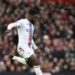 Ghana’s Jeffrey Schlupp scores for Crystal Palace at Old Trafford against Manchester United