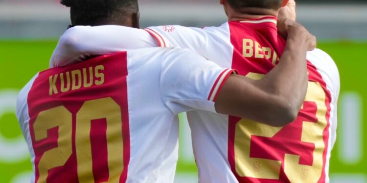 Ghanaian midfielder Kudus Mohammed shines, provides assist in Ajax big win