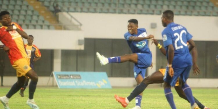 Video: Watch Umar Manaf’s Goal-Of-The-Season strike against Hearts of Oak