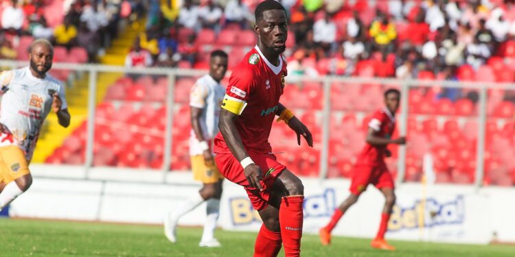 DEDICATION, HARD WORK AND PASSION: Kotoko’s Richard Boadu is a midfield engine