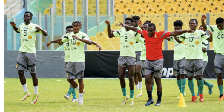 Caf U23 AfconQ: Black Meteors hold final training session ahead of trip to Algeria