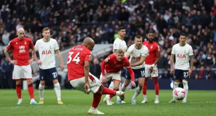 Andre Ayew: Ghana captain misses late penalty as Nottingham Forest suffer defeat against Tottenham
