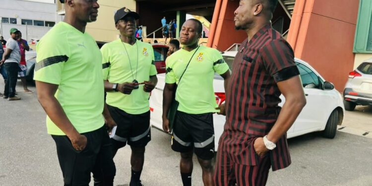 Ghana’s ‘all time favourite’ Asamoah Gyan visits Black Meteors ahead of Algeria game