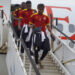 Pictures: Black Meteors arrive in Ghana after Algeria stalemate