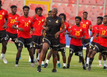 U23 AfconQ: Black Meteors hold first training session after arrival in Kumasi for return leg vs Algeria – [Video]