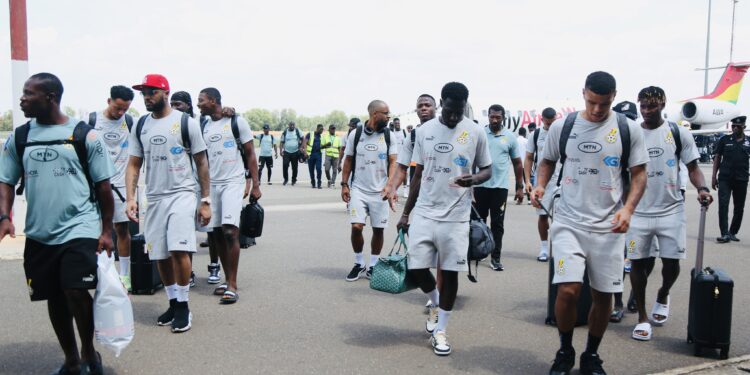 PHOTOS: Black Stars arrive in Kumasi with full squad, train at Baba Yara Stadium