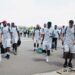 PHOTOS: Black Stars arrive in Kumasi with full squad, train at Baba Yara Stadium
