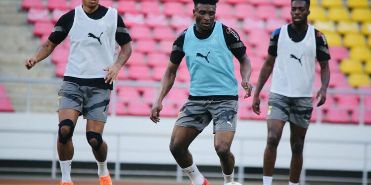 IN PICTURES: Black Stars holds final training session ahead of Angola clash on Monday