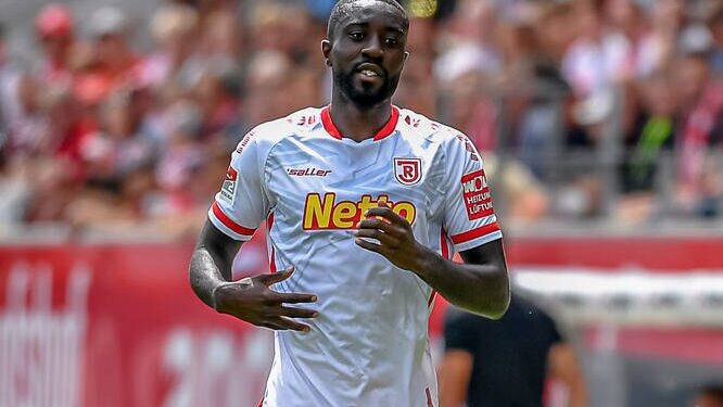 Ghanaian forward Prince Osei Owusu scores winner for Jahn Regensburg at Holstein Kiel