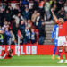 Andre Ayew reacts after Nottingham Forest big win against Brighton