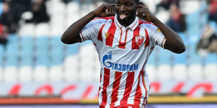 Ghana’s Osman Bukari in contention for golden boot award in Serbian Superliga after hat-trick in Red Star Belgrade win