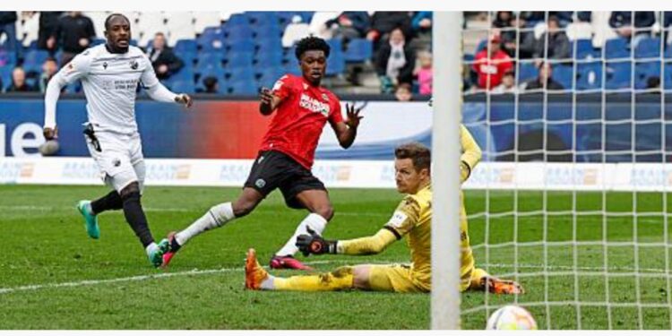 Ghanaian defender Derrick Kohn scores, provides assist against Sandhausen