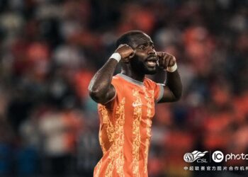 Video: Watch Ghanaian forward Frank Acheampong’s nice header in Chinese Super League for Shenzhen