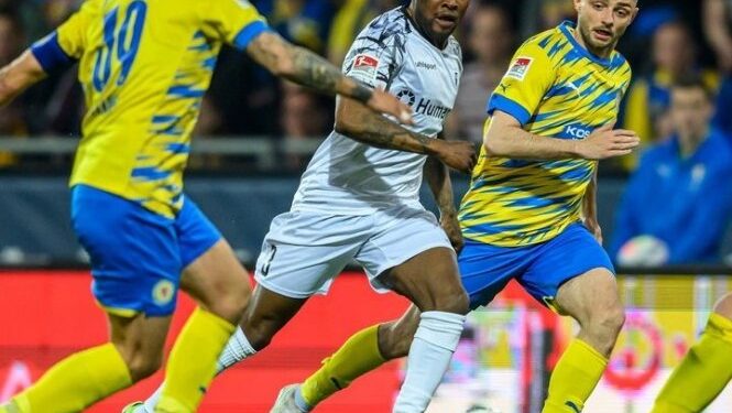 Ghanaian forward Moritz Broni Kwarteng grabs ninth goal as Magdeburg beat Eintracht Braunschweig in Bundesliga 2